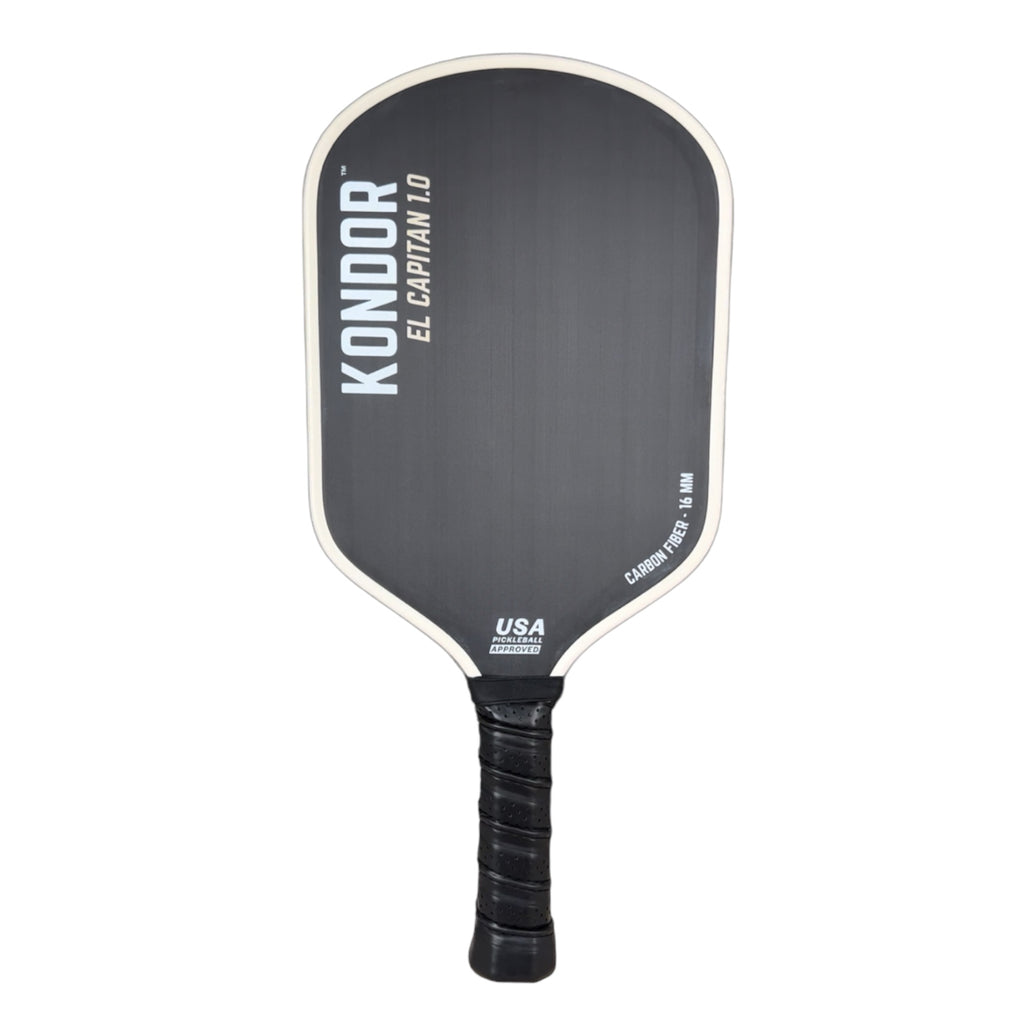 EL CAPITÁN VERSIÓN 1.0 X PALETA DE PICKLEBALL DE CARBONO CRUDO (PRE-ORDEN)